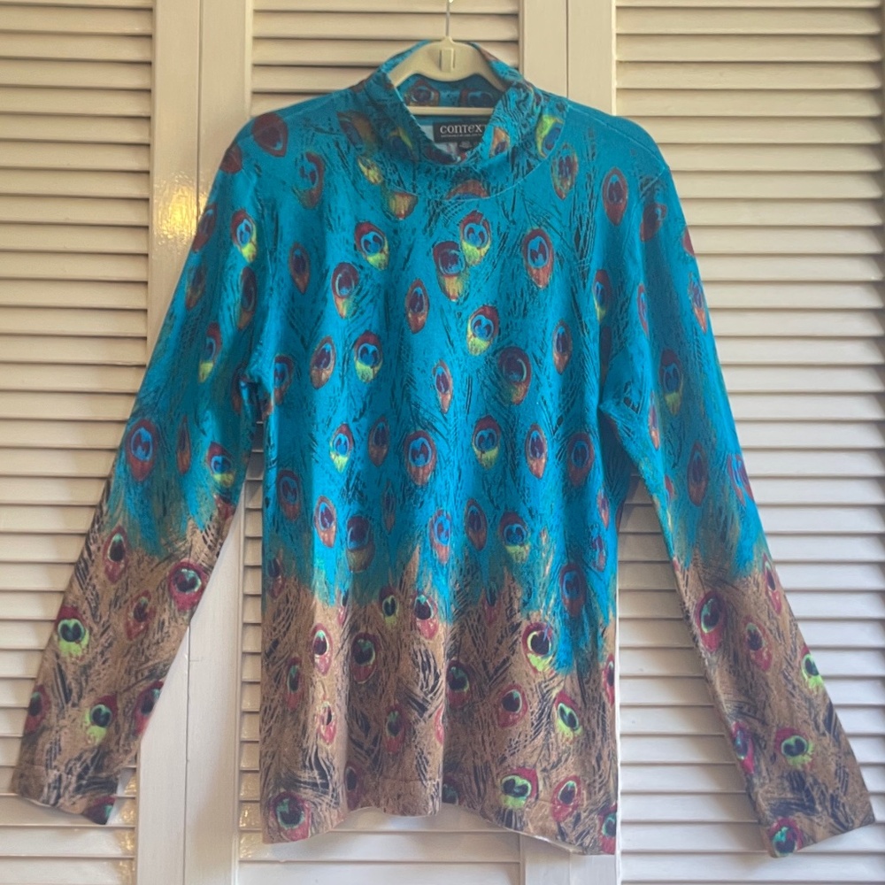 Mock-neck sweater by Context from Lord & Taylor in beautiful colors